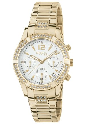 C EST CHIC - Montre à aiguilles - acciaio/gold coloured/bianco