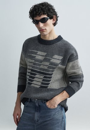 SKI CAPSULE LOGO CREW - Svetrík - grey