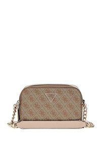 Guess - NOELLE CROSSBODY CAMERA - Keresztpántos táska - hellbraun Miniatűr kép 1