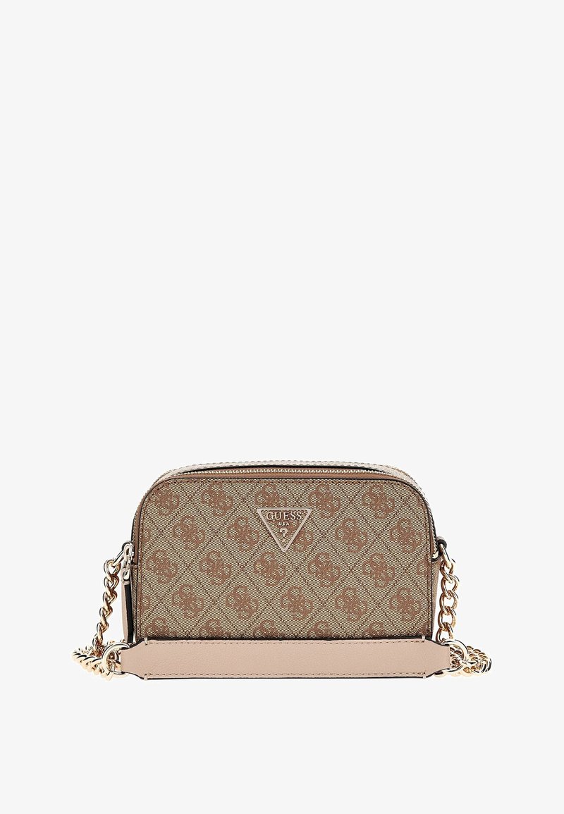 Guess NOELLE CROSSBODY CAMERA - Umhängetasche - hellbraun