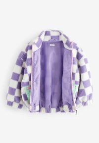 Next CHECKED   - Flísová bunda - purple