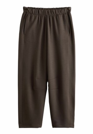 REGULAR FIT - PREMIUM HEAVYWEIGHT SLINKY BARREL LEG JOGGERS . - Verryttelyhousut - new chocolate brown