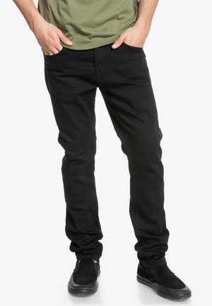 Straight leg jeans - black