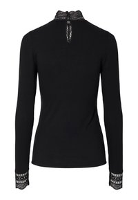 YAS Long Sleeved YASELLINA HIGH NECK - Top s dlhým rukávom - black
