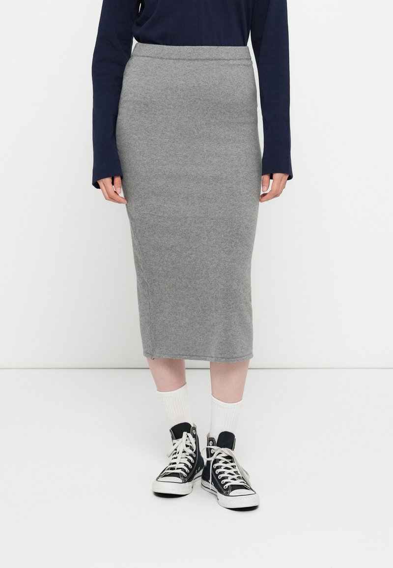 GAP MIDI CASHSOFT LITE SKIRT - Pouzdrová sukně - charcoal grey