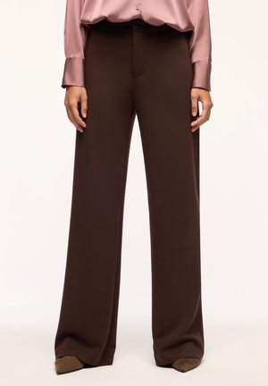 Terranova, PANTALONI WIDE LEG TINTA UNITA - Pantaloni - cacao