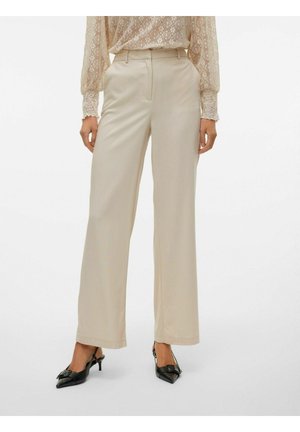 VMDINNA HÖHE TAILLE - Pantalon classique - oatmeal