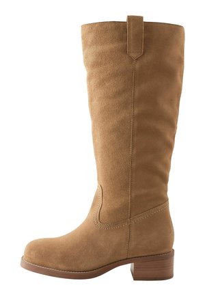 REGULAR FIT - Zābaki - tan brown suede