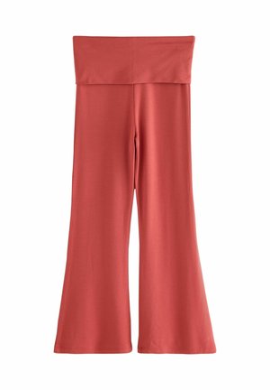REGULAR FIT - FLARE - Pantalones - rust red