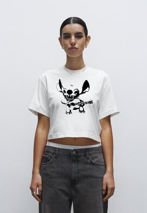 STITCH GUITAR - T-shirts print - off white