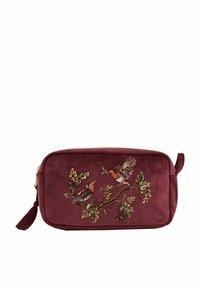 FABLE ENGLAND - ROBIN LOVE EMBROIDERED REDCURRANT - Pencil case - red Thumbnail Image 1