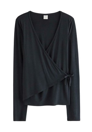WRAP - Maglietta a manica lunga - black