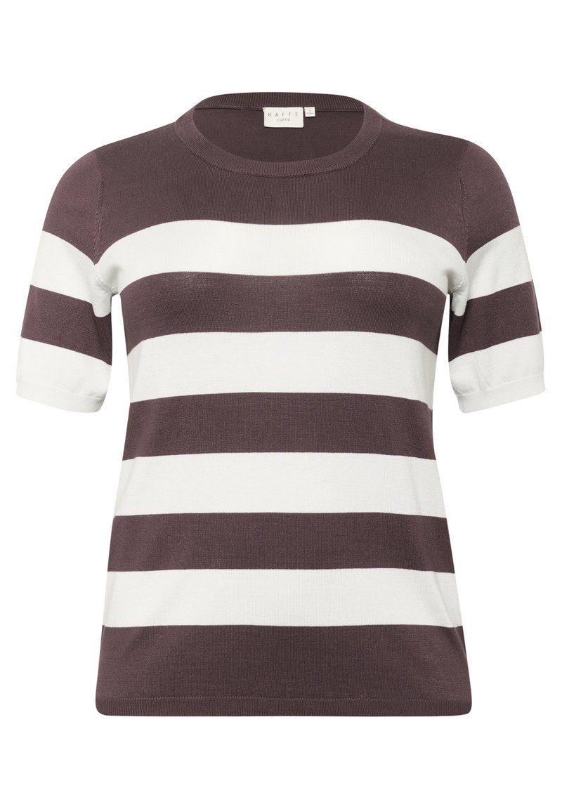 Kaffe Curve T-shirt print bruin Kaffe Curve T-shirt print bruin