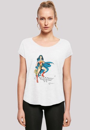 DC COMICS WONDERWOMAN STANDING LOGO - T-Shirt print - white