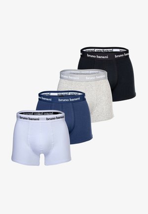 Bruno Banani 4ER PACK - EVERY DA - Trunks - schwarz grau weiß blau