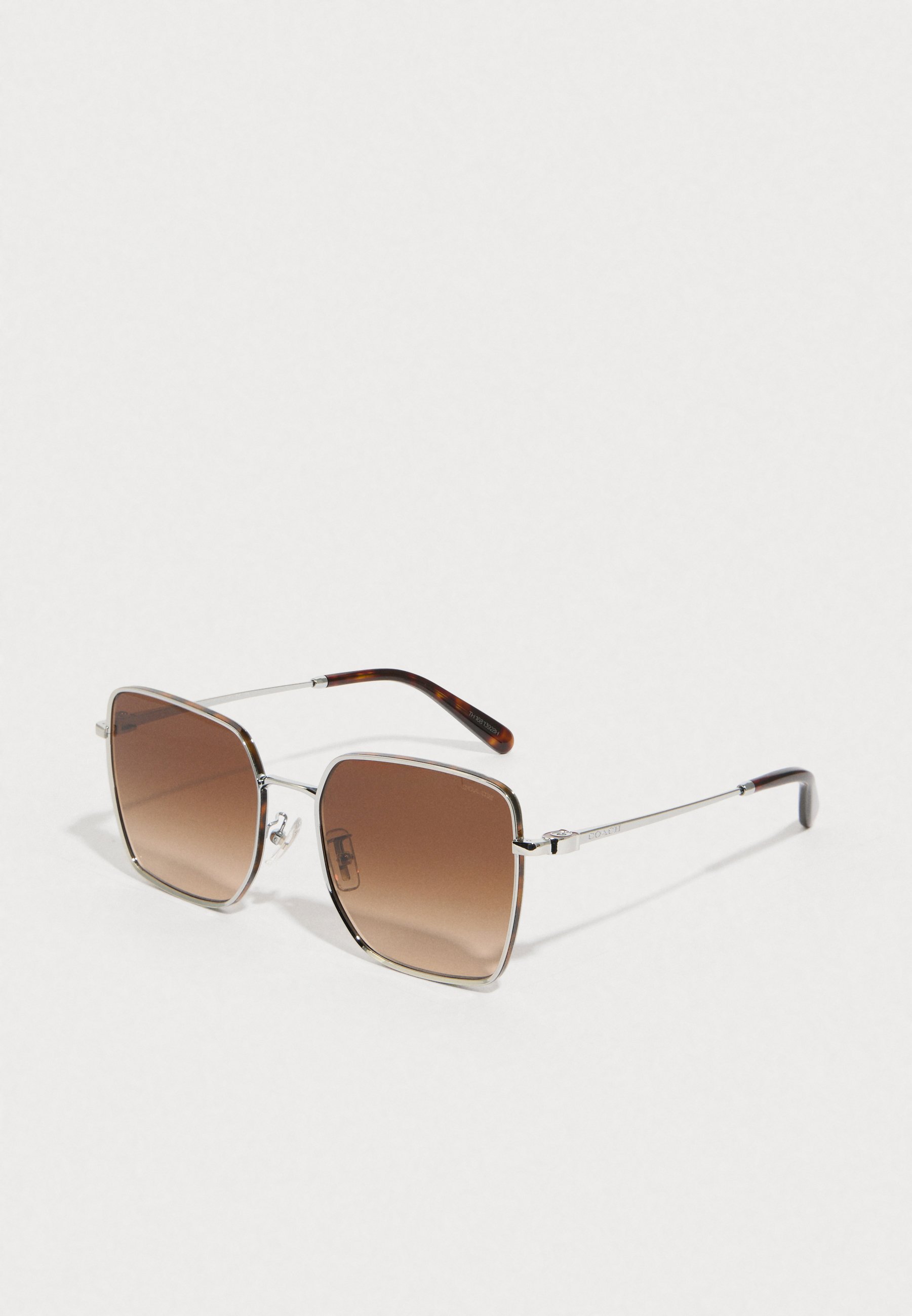 Coach Silver Frame Sunglasses with Brown Lenses Coach Sunglasses Women main image 2