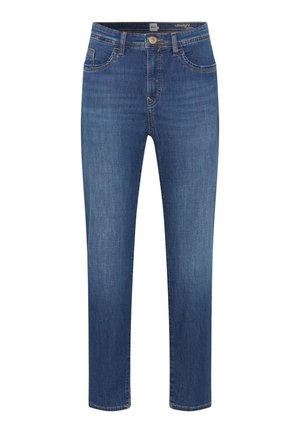 Ultralichte blauwe denim jeans met een klassiek vijf-pocket ontwerp, slim fit, rechte pijp en subtiele stiksels.
