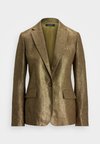 STRETCH VELVET BLAZER - Blazer - metallic bronze