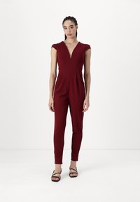 WAL G. SHORT SLEEVE JUMPSUIT - Kombinezonas - wine