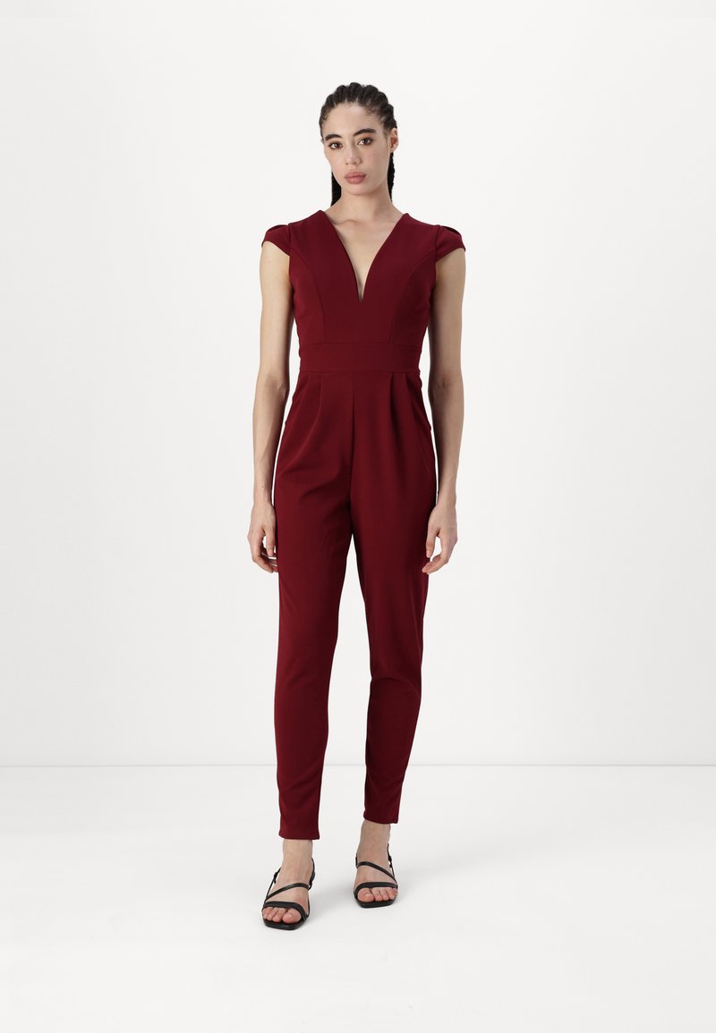WAL G. SHORT SLEEVE JUMPSUIT - Kombinezonas - wine