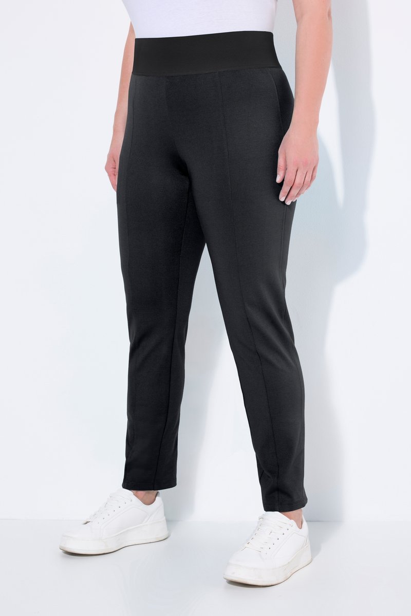 Ulla Popken LEGGINGS SIENNA ELASTIKBUND ENGES BEIN - Bukser - schwarz