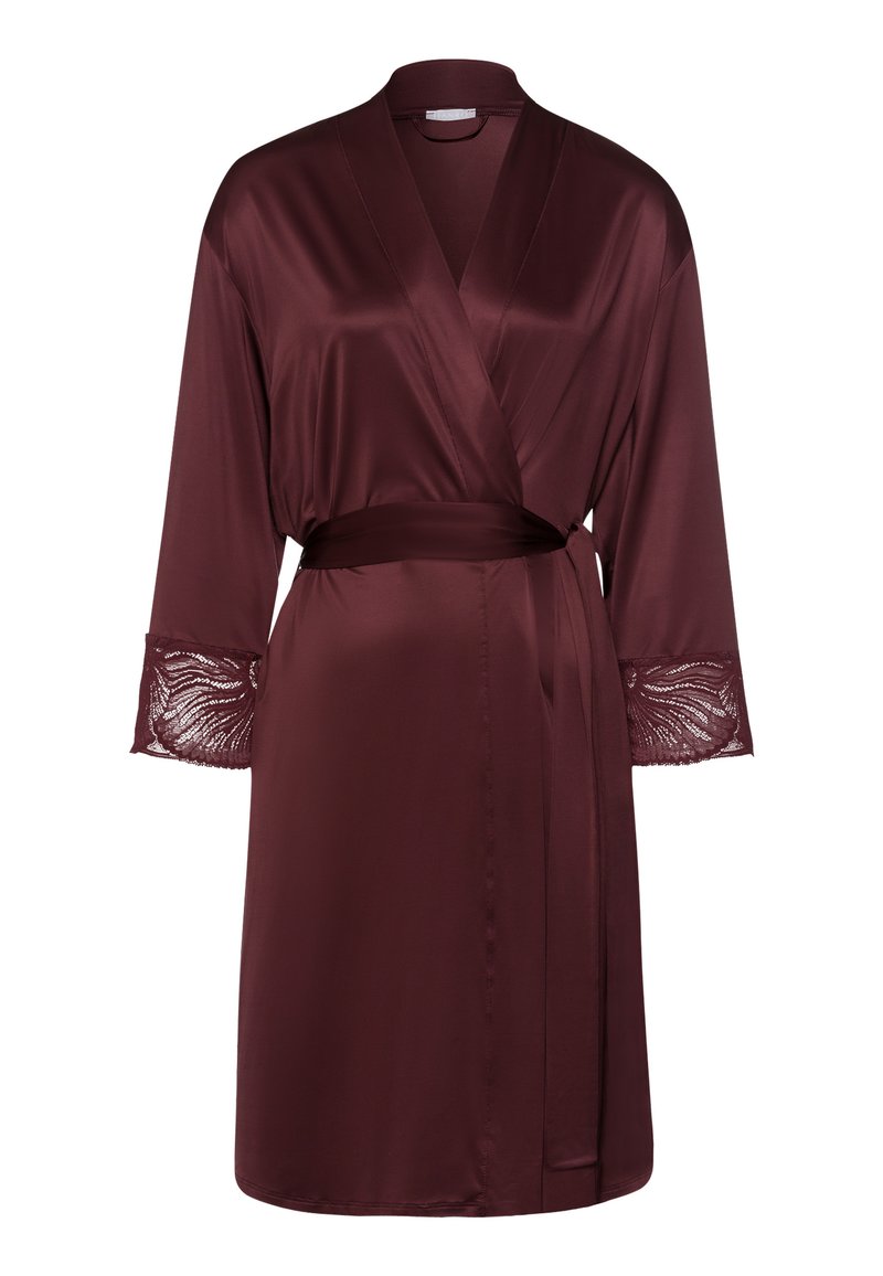 burgundy tweed dress Velvet Kimono Wrap Maxi Dress Wine / Small main image 1