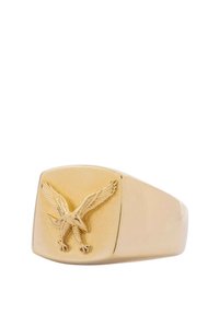 IX STUDIOS IX EAGLE SIGNET - Ringe - gold plated