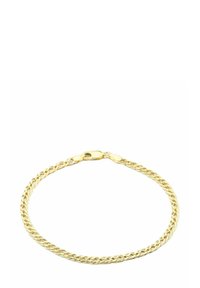 Kuldsest ahelast käevõru, millel on keerdus disain, homaariklamber, sile tekstuur ja läikiv viimistlus.