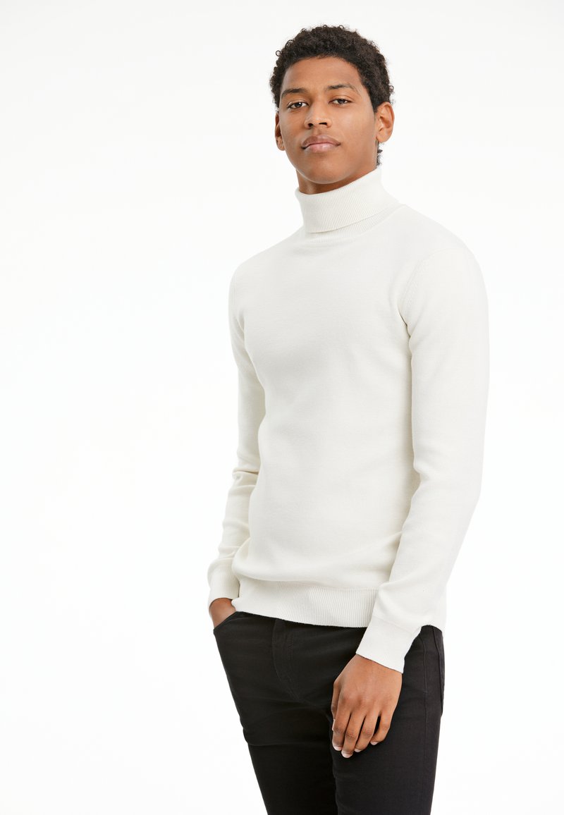 Lindbergh ROLL NECK - Strickpullover - pale sand