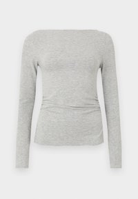 BOATNECK RUCHED - Topper langermet - grey