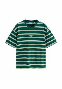 Next - REGULAR FIT - STRIPE HEAVYWEIGHT  - T-Shirt print - green Thumbnail-Bild 1