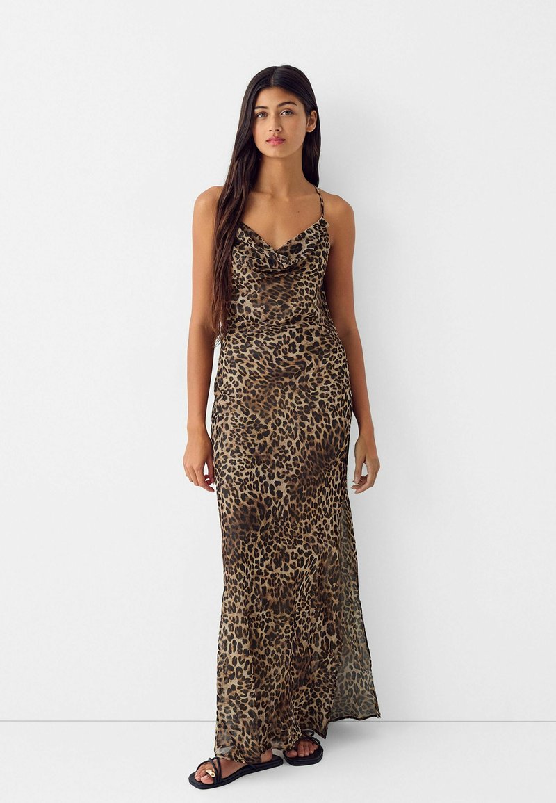 Bershka Maxi-jurk bruin