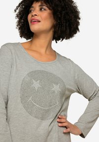 Angel of Style SMILEY V-AUSSCHNITT - Longsleeve - dark blue