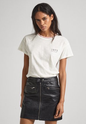 Pepe Jeans HALINA - Camiseta estampada - mousse white