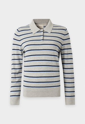 GANT, STRIPED RUGGER - T-shirt à manches longues - grey melange