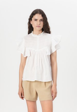 ONLHEIKE FRILL O NECK - Bluse - cloud dancer