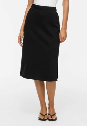 VILA PENCIL SKIRT VIVERA MIDI - Falda de tubo - black