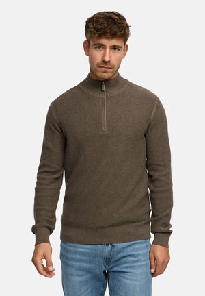 Strickpullover - dark stone mix