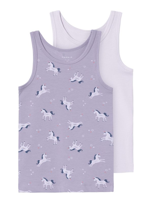 NMFTANK UNICORN 2 PACK - Undershirt - lavender aura