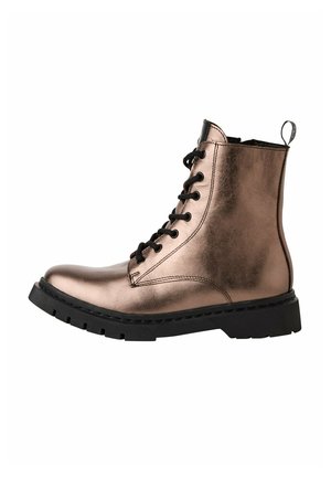 Bottines à plateau - bronce