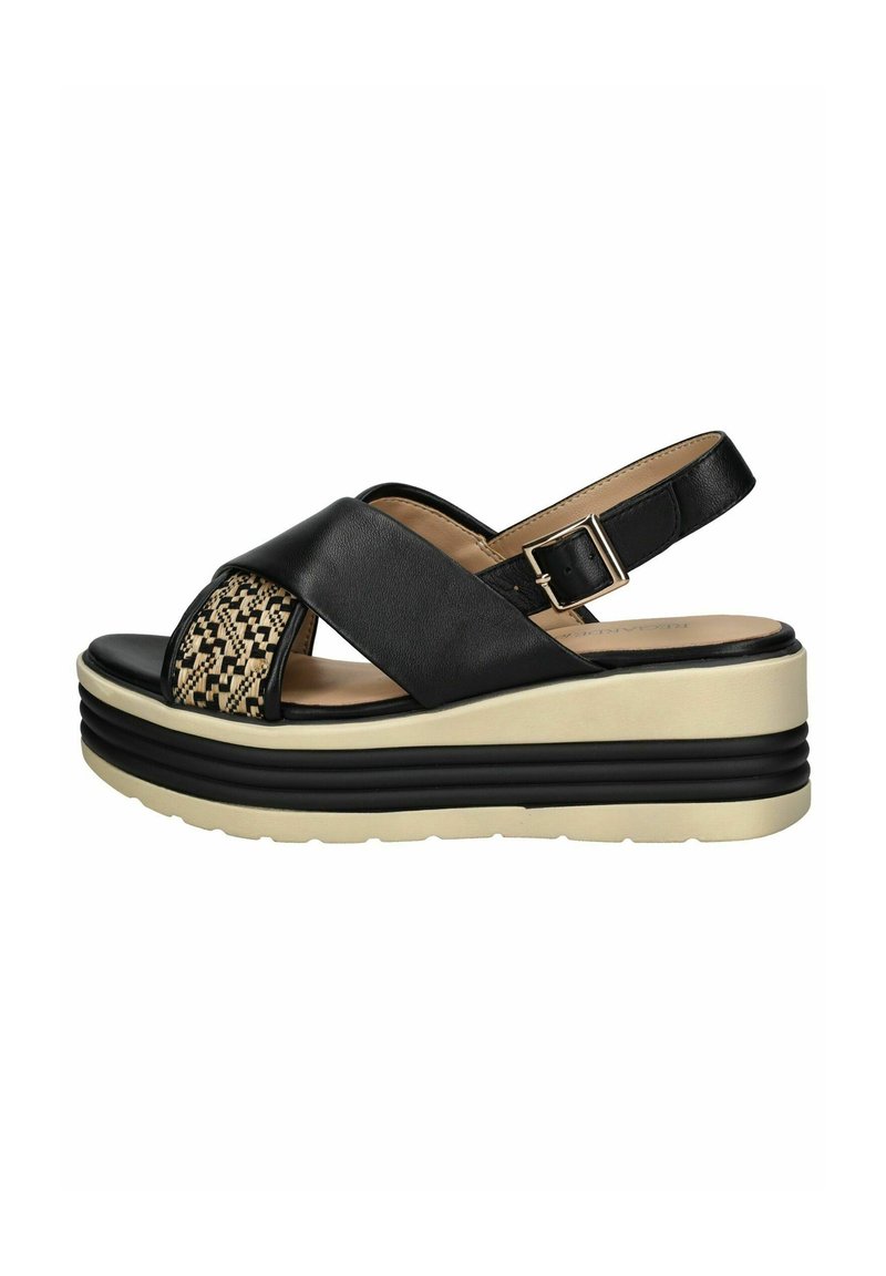 REGARDE LE CIEL Sandali con plateau - black