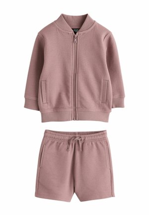 REGULAR FIT - JOGGERS SET - Tepláky - dark pink