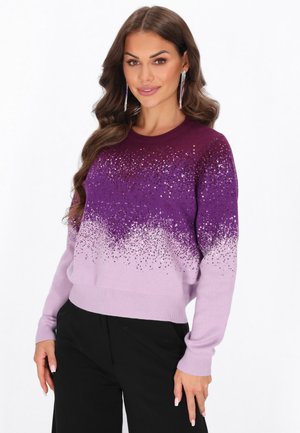 Strickpullover - violet multicolor