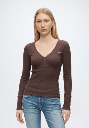 Hollister Co., SLIM V NECK  - Блуза с дълги ръкави - 440
