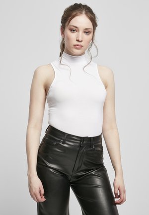 LADIES SLEEVELESS TURTLENECK BODY - Bodi - white