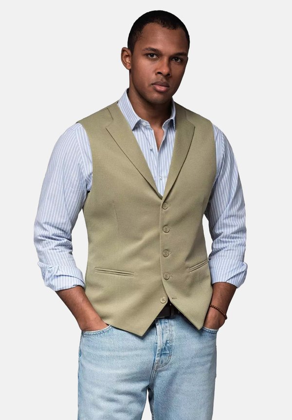 WITH LAPELS - Weste - olive