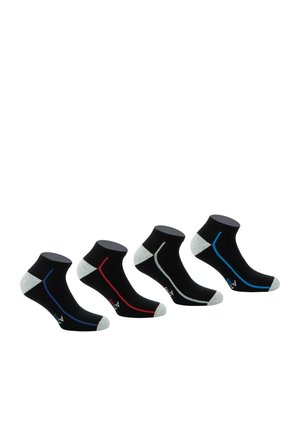 Athena 4 PACK - Chaussettes - noir liseré couleur