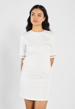 TSHIRT DRESS - Trikoomekko - white