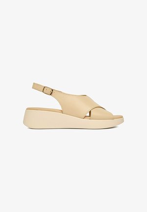 Lasocki, LASOCKI WOMEN'S SANDALS BEIGE - Sandaler m/ kilehæl - beige