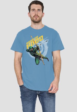 Cotton Soul, ARROW BEWARE - T-Shirt print - light blue